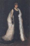 James Abbot McNeill Whistler, Arrangement in Black No 5:Lady Meux